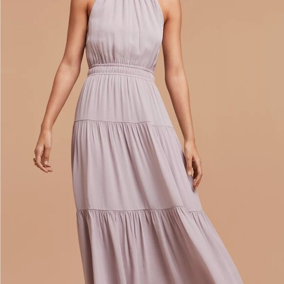 EUC Wilfred Effet Black Pink Floral Maxi Dress XS - Picture 7 of 8